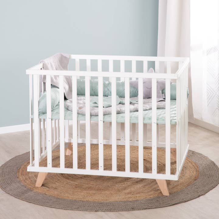 roba kids - Wholesale Wood Toy - Kids - ROBA playpen 75 x 100, white wood, incl. protective insert3