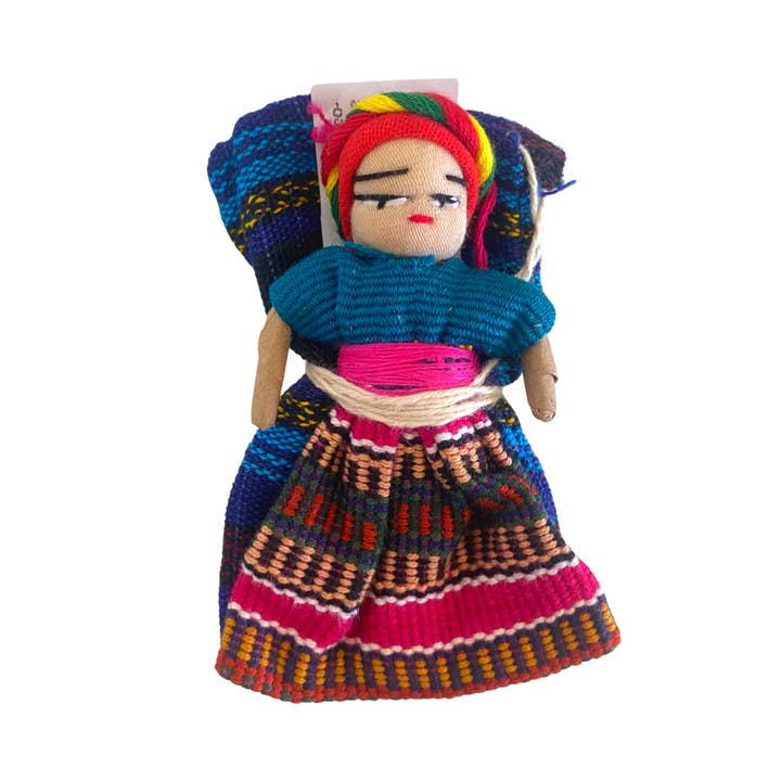 Worry Doll Ornament with Gift Bag + Story - Guatemala for wholesale by Lumily