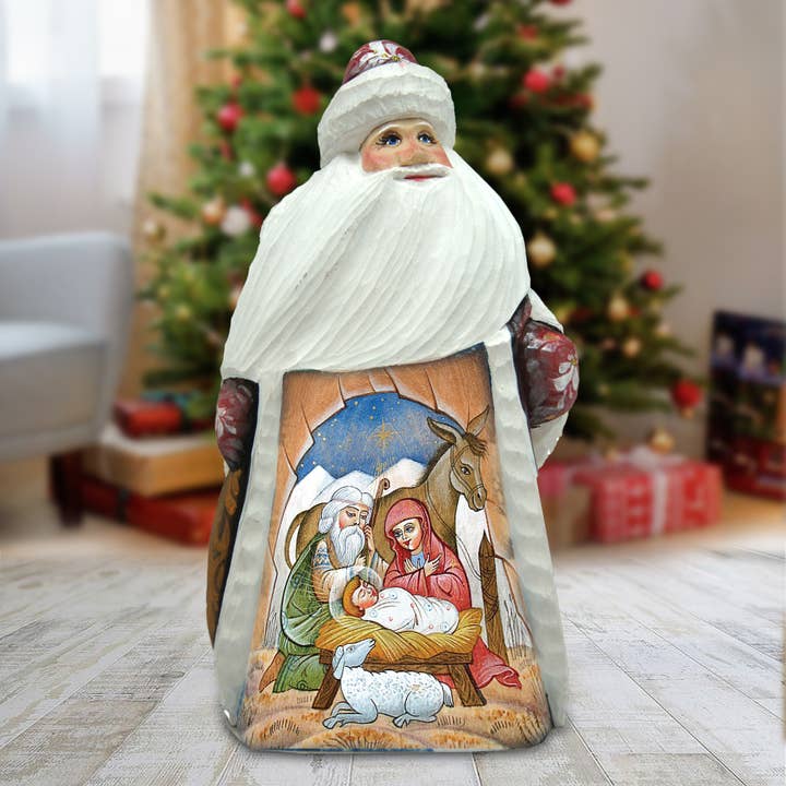 Woodcarved Handpainted Nativity Story by G.DeBrekht for wholesale by G.DeBrekht Artistic Studios