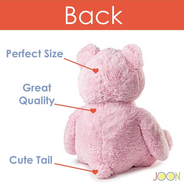 ShopBobbys - Wholesale Stuffed/plush toy – Kids & baby - JOON Huge Teddy Bear With Ribbon, Pink4