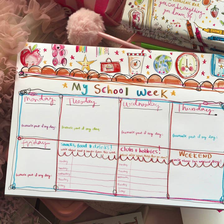 Made by Leah – wholesale Planner – The ‘My School’ Week Desk Pad6
