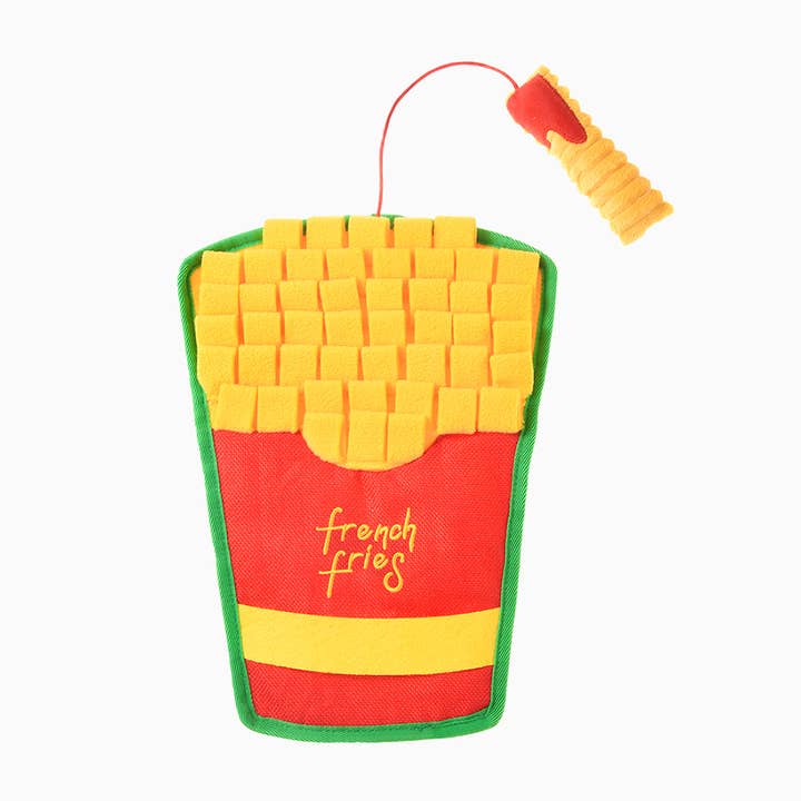 Hugsmart Products Inc - Wholesale Pet Toy - Cat/Dog - HugSmart Pet - Whisker Mat | French Fries - Snuffle Toy