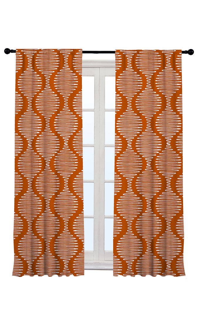 Bes Home Design - Venta al por mayor Cortinas - Juego de 2 paneles de cortina Boho Home Decor de tamaño personalizado25