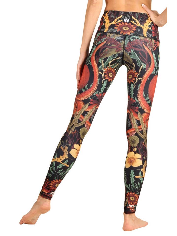 Yoga Democracy - Wholesale Athletic/Lounge Leggings - Women's - Coral My Name Printed Yoga Leggings2