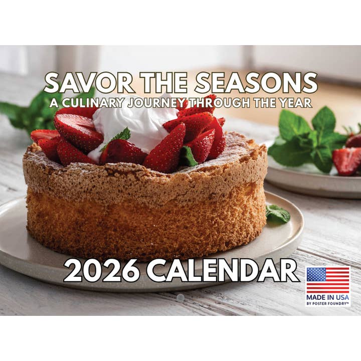 Seasonal Food Calendar 2026 Monthly Wall for wholesale by 2026 Calendars
