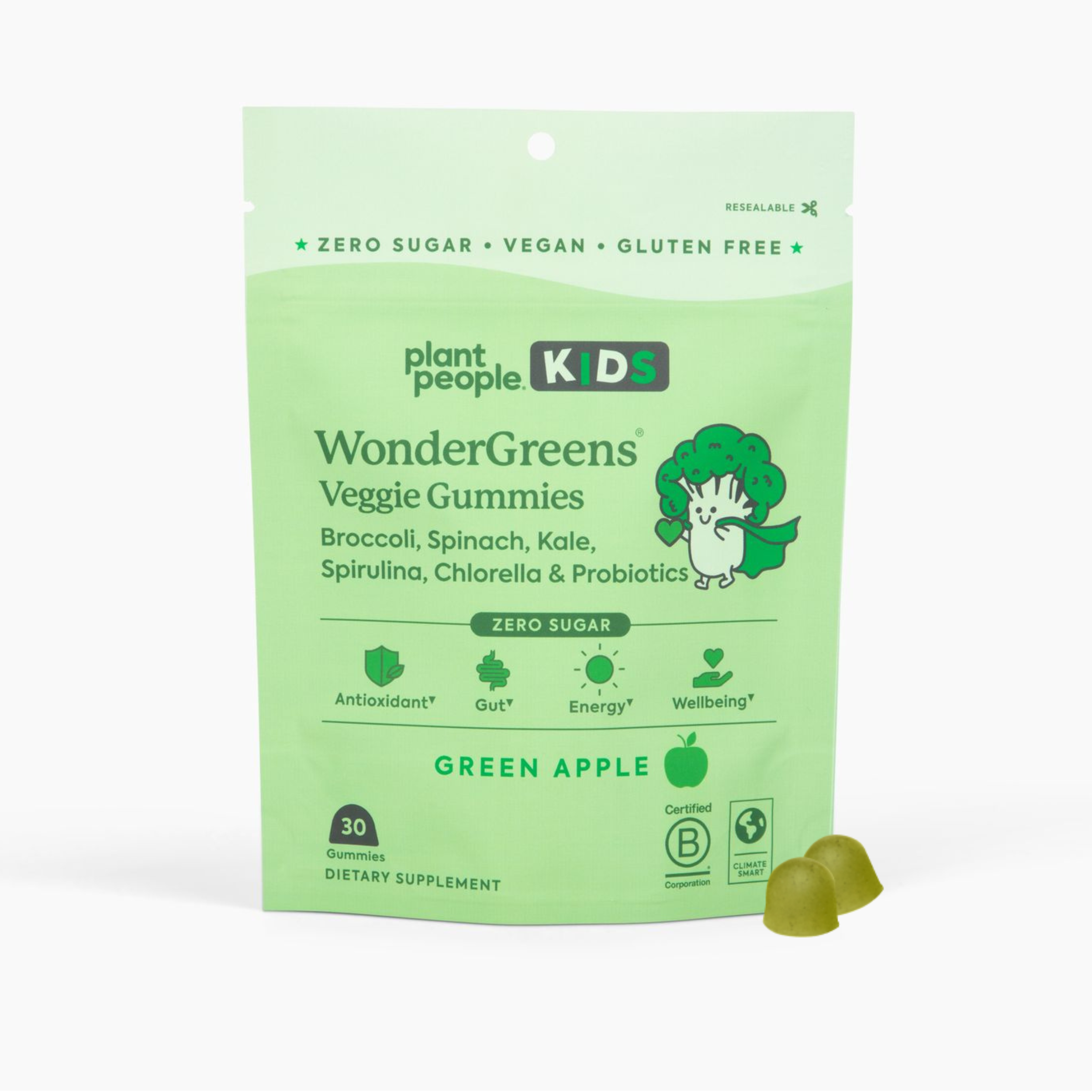Plant People - Wholesale Oral Supplement/Vitamin - WonderGreens KIDS Veggie Gummies1