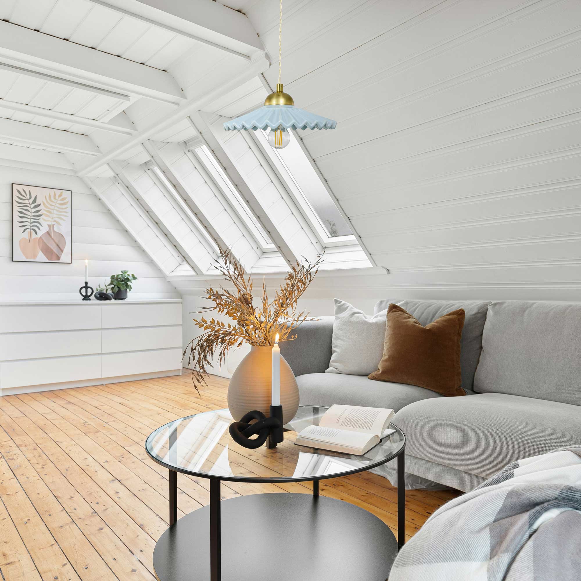 C-Création - Wholesale Chandelier/Hanging Light - Colored ceramic pendant and Babouchka textile cord13