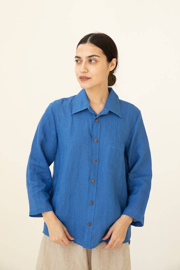 VIKOLINO - Wholesale Button Down Shirt - Women's - Linen Basic  Shirt10