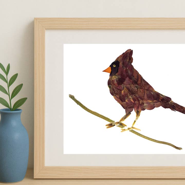 Crimson Song 11 x 14 Print for wholesale by Mon Petit Chou Art and Design