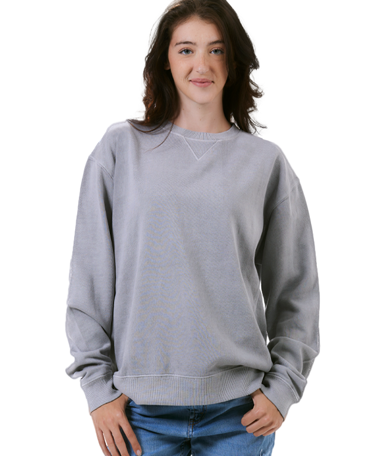 U.S. Apparel - Wholesale Sweatshirt - Women's - Unisex Garment Dyed Fleece Crew44