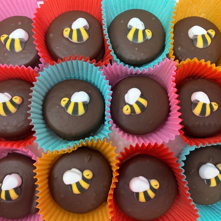 BEE's on Oreos 24 per box for wholesale by Bear Creek Candy Kitchen