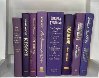 CR-71 Books - Venta al por mayor Libro decorativo - Libros morados al pie para decoración2