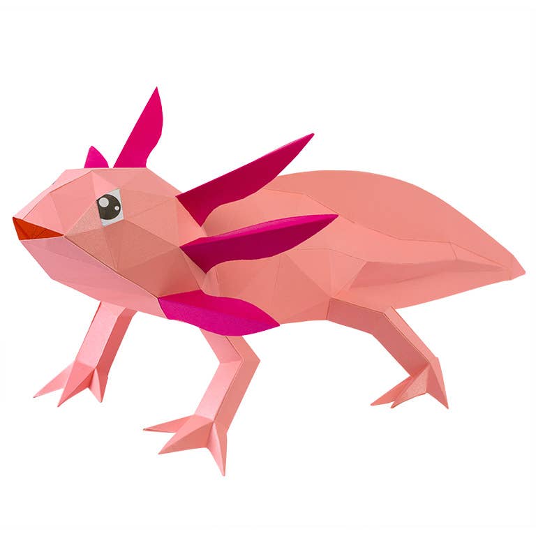 PAPERCRAFT WORLD - Wholesale DIY Craft Kit - Axolotl 3D Origami Model PaperCraft, Animal Lamp11