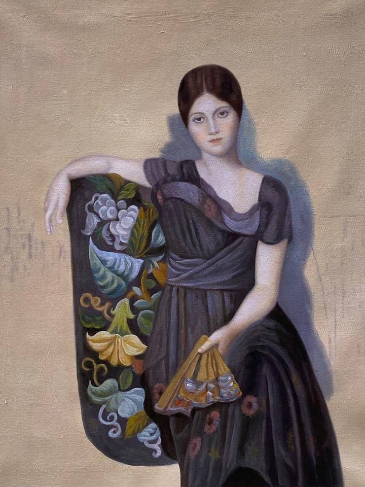 Portrait of Olga in the Armchair for wholesale by La Pastiche