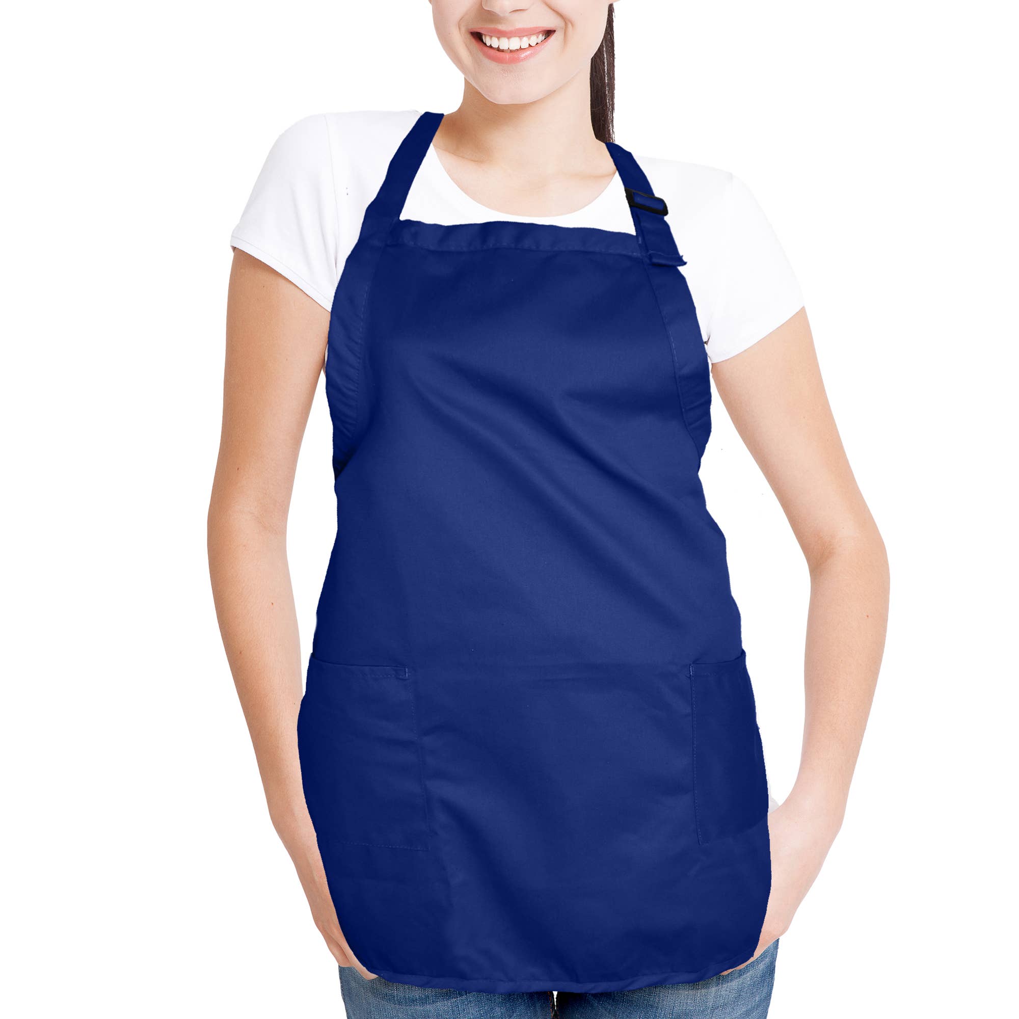 Dalix - Venta al por mayor Delantales - Delantal DALIX Restaurante Home Spun Spun Poli Algodón 2 Bolsillos22