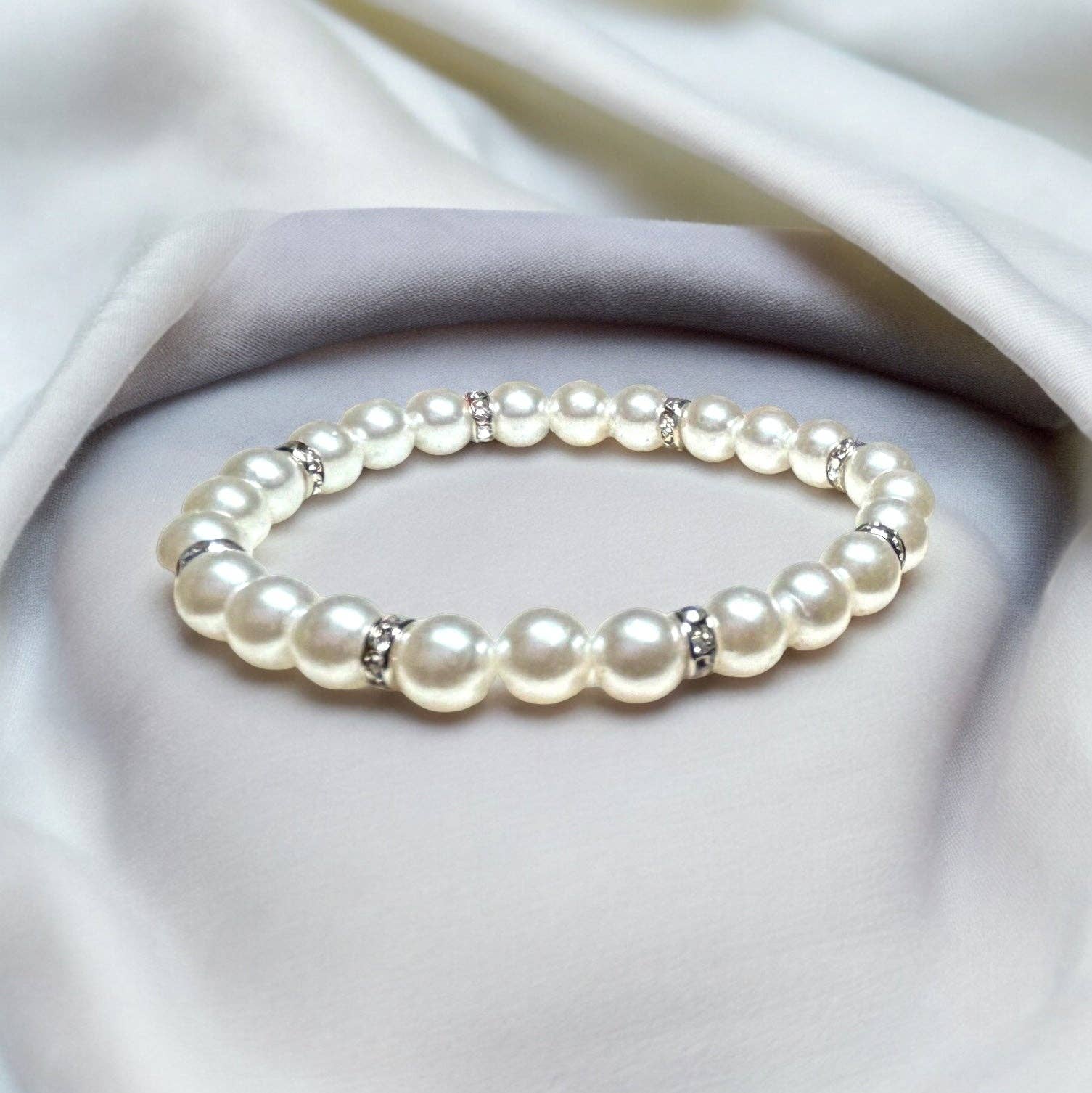 Supr Nova Wrists - Wholesale Beaded Bracelet - Pearls and Rhinestones2