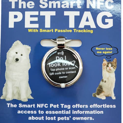 Tap and Share - Wholesale Pet identification tag – Cat/dog - Smart NFC Pet Tag with Smart Passive Tracking1