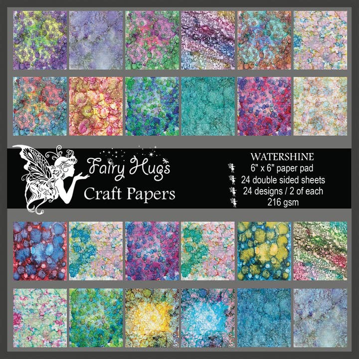 Fairy Hugs - 6" x 6" Paper Pad - Watershine Paper Pad for wholesale by Fairy Hugs