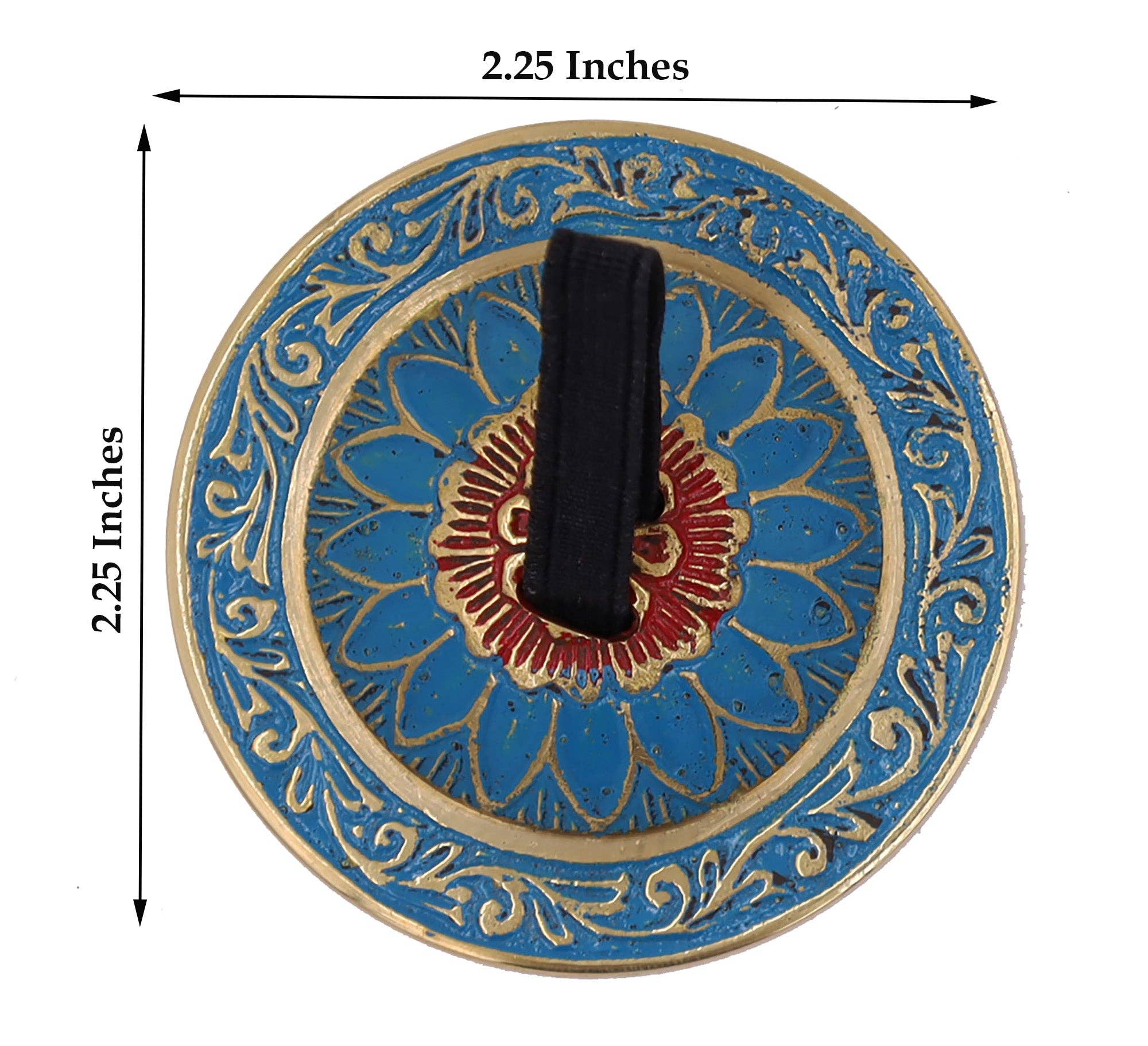 Lungta Imports - Vendita all'ingrosso Strumenti musicali - 2 paia di piatti da dito in ottone a forma di fiore di loto Zills per pancia 5