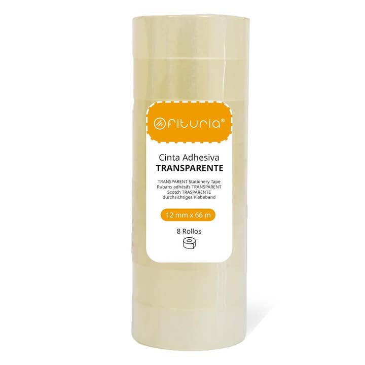 MEDEL OFFICE - Wholesale Tape - Multipurpose Transparent Adhesive Tape 12mm x 66m 8pcs0