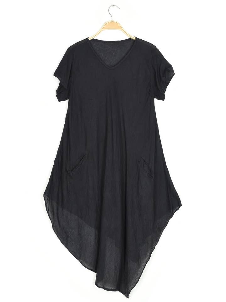 Thai Cotton Asymmetrical Dress-07303 for wholesale by Nusantara Inc.