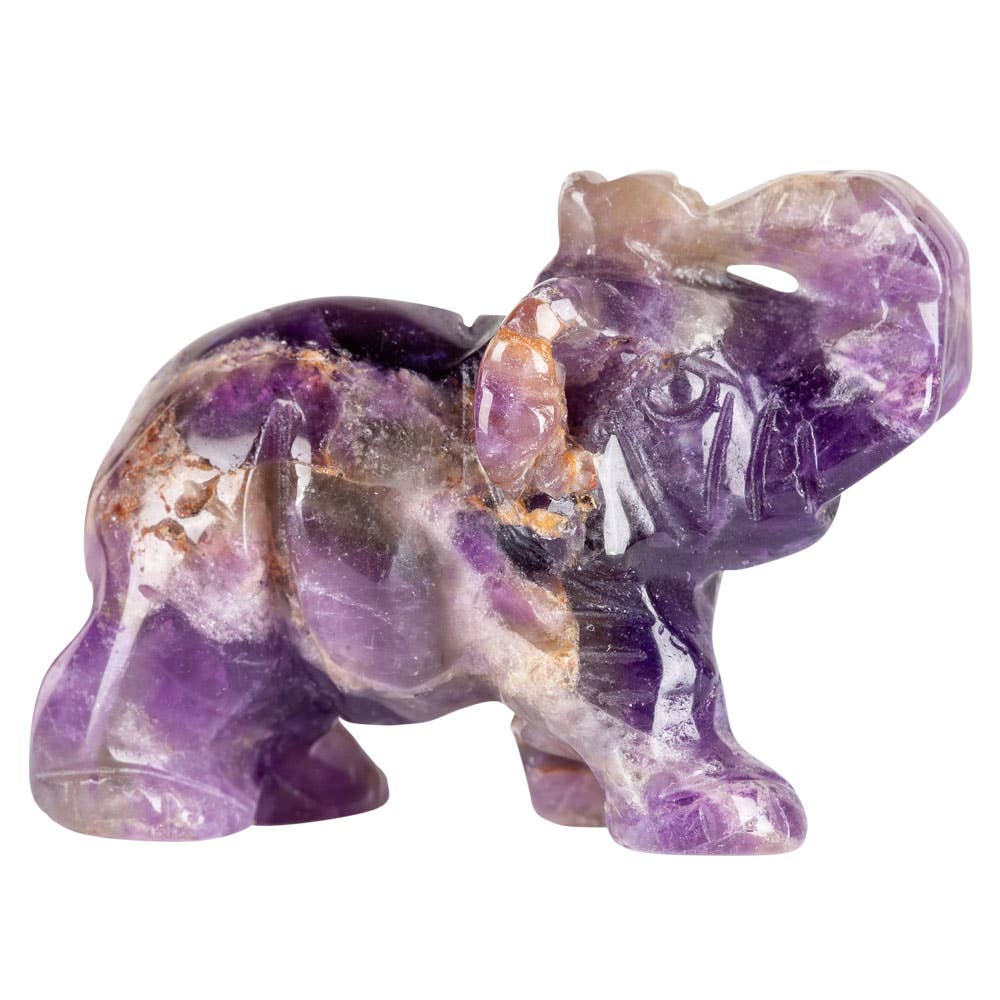 Benjamin International – wholesale Decorative figurine – CARVED GEMSTONE ELEPHANTS1