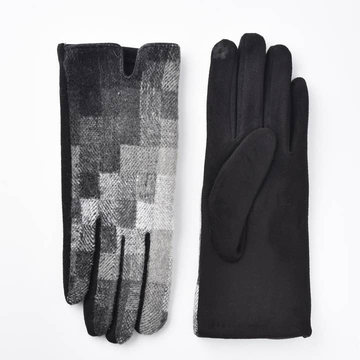 Funkyrel® Atzbranding Limited - Wholesale Gloves - Women's - Gloving - Winter Touchscreen Gloves with Plaid Patterns7
