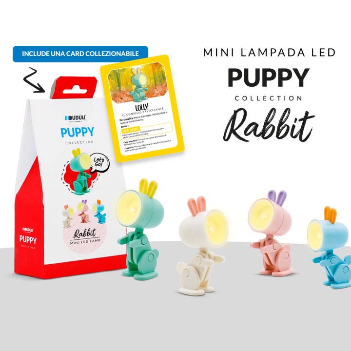Mini Reading Lamp Puppy Collection Rabbit by Duduu for wholesale by VIBES SRLS