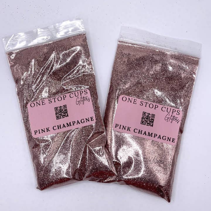 One Stop Cups - Wholesale Glitter - Pink Champagne Glitter