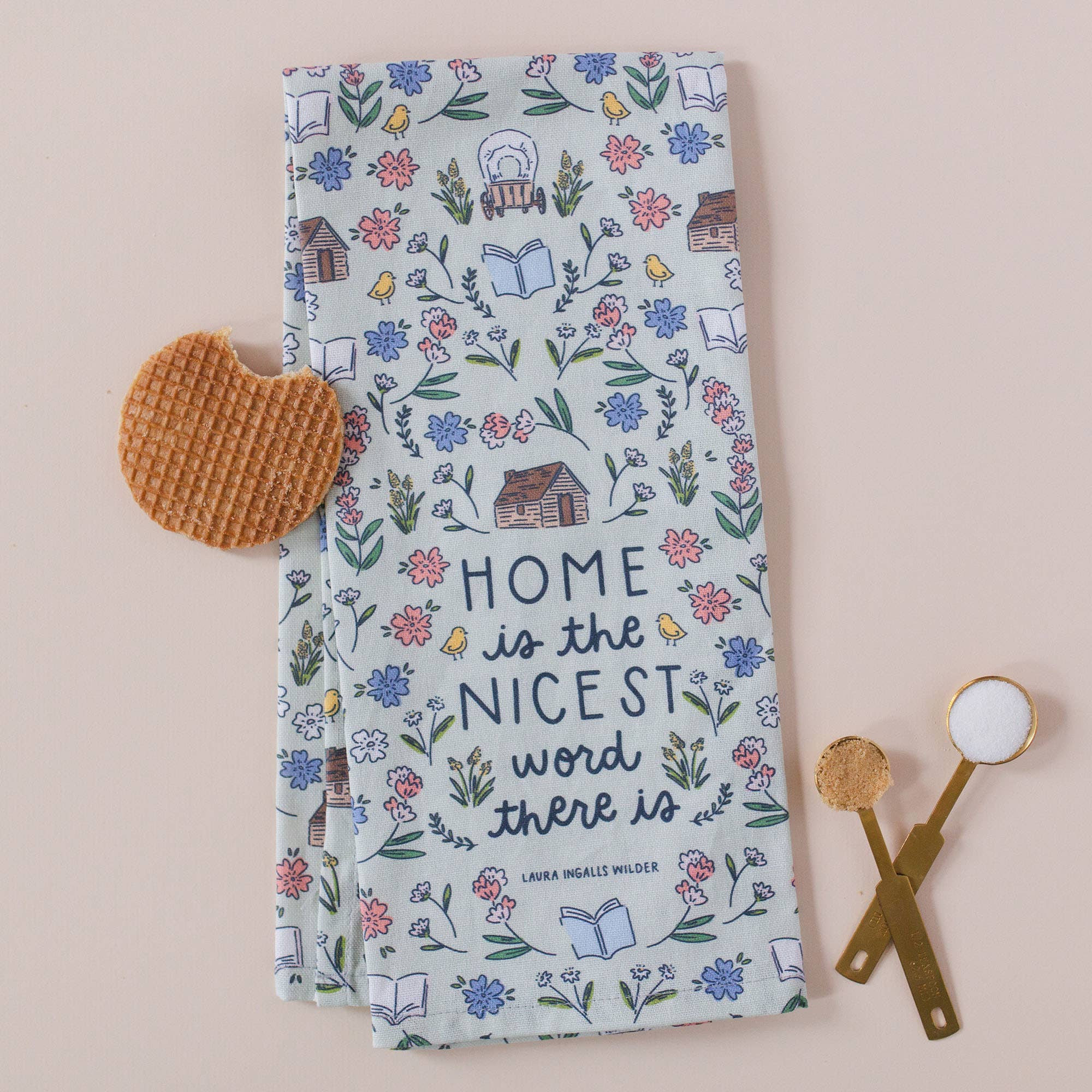 Pippi Post - Wholesale Tea Towel - Home Is The Nicest Word Little House on the Prairie TeaTowel1