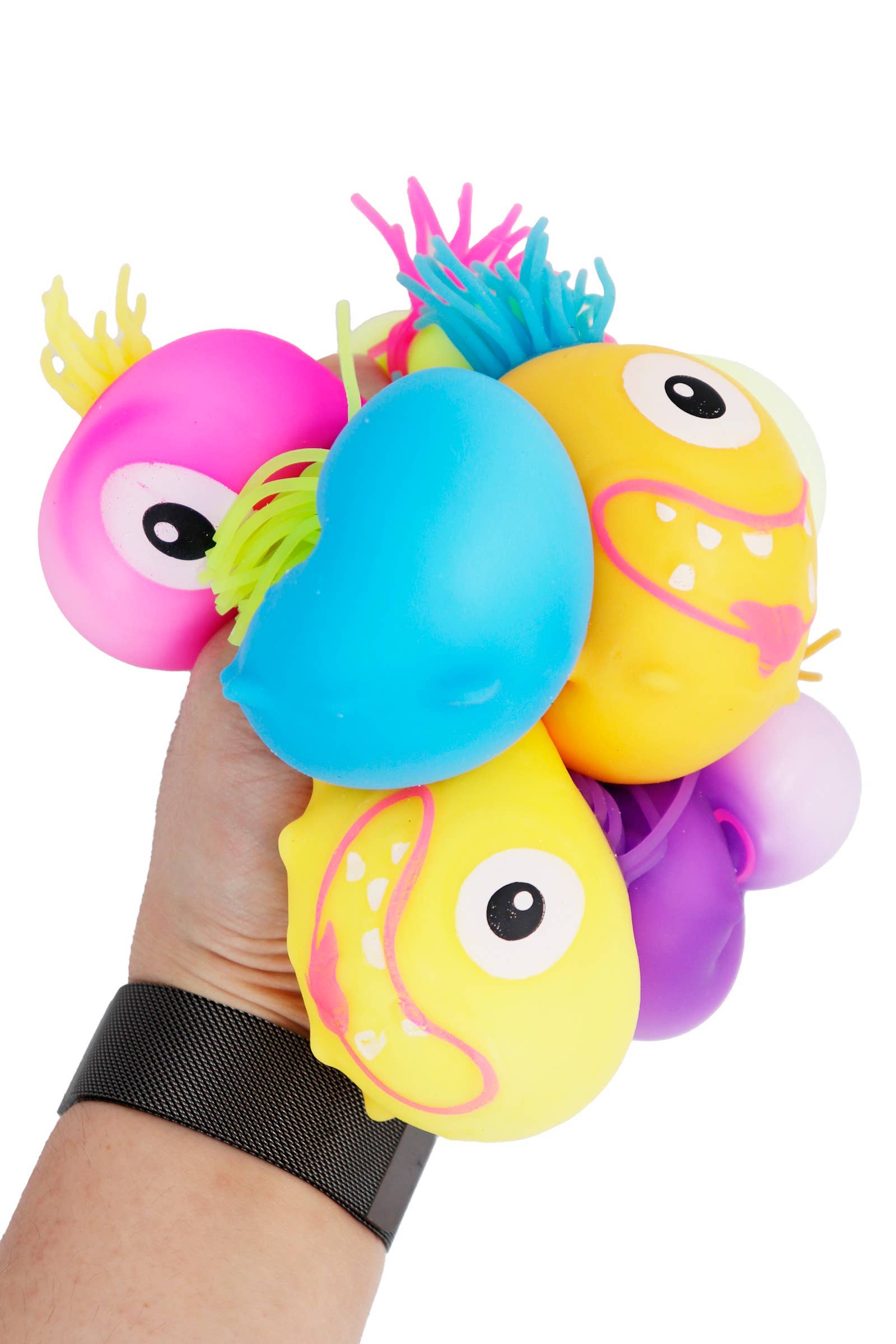 ASSORTI Moodle Hair Monster Fluffy Slime Filled Squishy en vente sur Faire3
