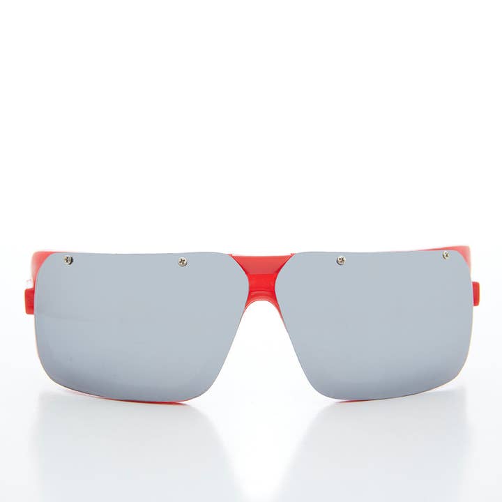 SUNGLASS MUSEUM - Vendita all'ingrosso Occhiali da sole - Unisex - Occhiali da sole futuristici Mirror Lens Wrap anni '80 - Worley