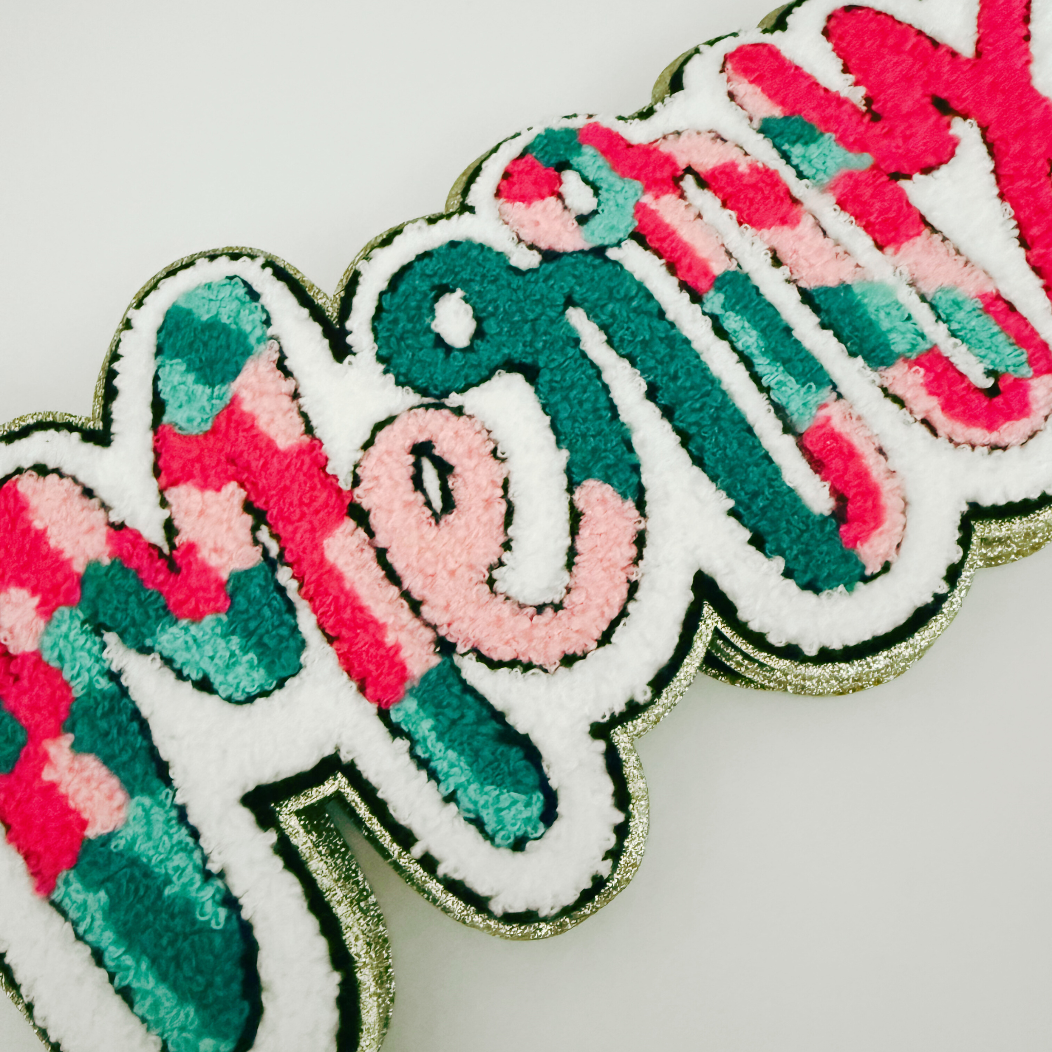 TEELUX - Wholesale Patch - 11" inch MERRY - Chenille Patch4