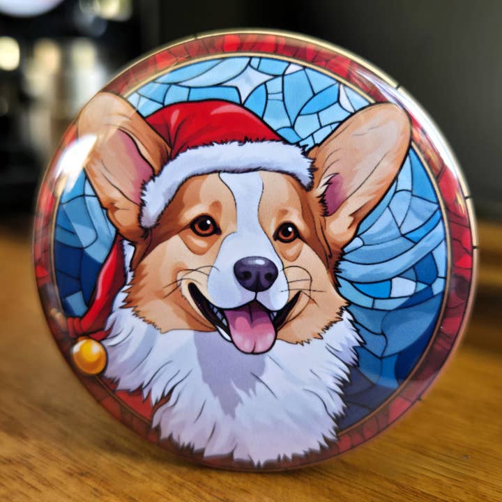 Welsh Corgi Dog Christmas Magnet for wholesale by All Things Cherrie