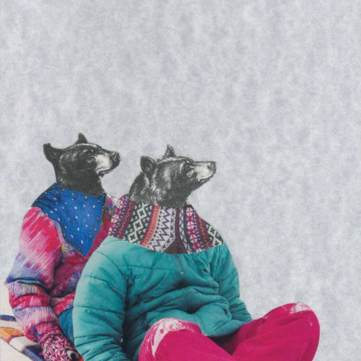 Bears Sledding for wholesale by Rare Bird