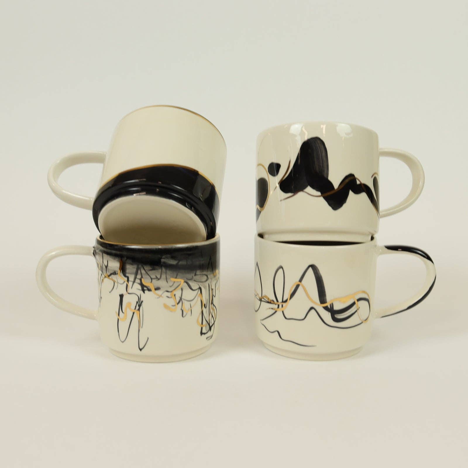 Atelier nelson gomes - Wholesale Coffee Mug - black abstract mug 6327