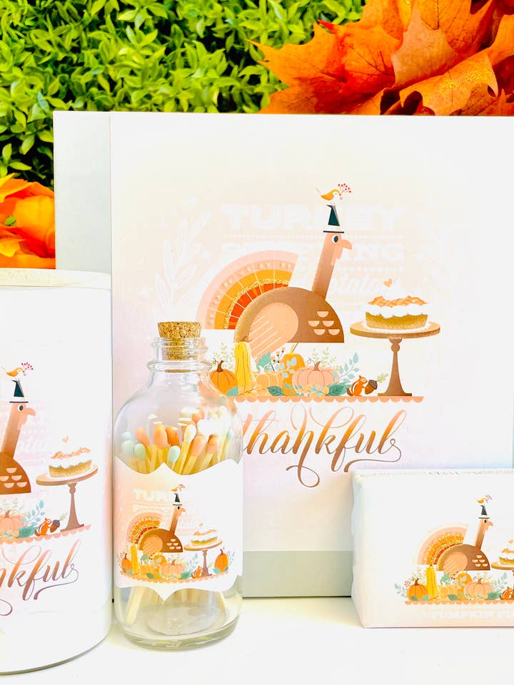 Large Gift Box Turkey for wholesale by Love & Luck Greetings