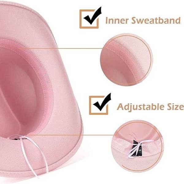 Syrrios Gifts LLC - Wholesale Cowboy hat – Unisex - Western Cowboy Hat Bull & Turquoise Band Adjustable Felt17