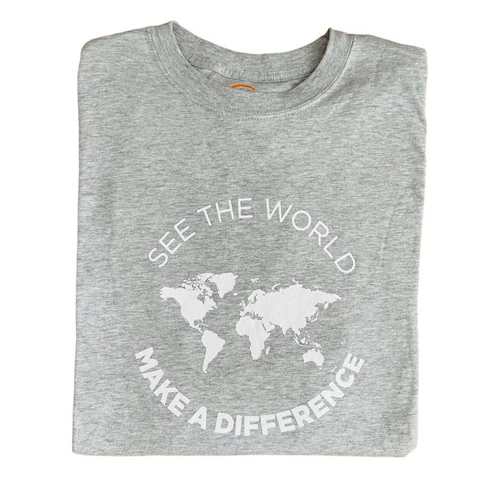 T-Shirt Adulto| Cinza Claro por atacado de Beautifully Made Fair Trade