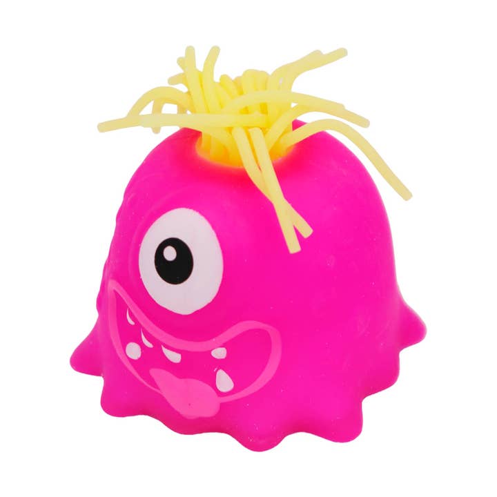 ASSORTED Noodle Hair Monster Fluffy Slime Filled Squishy for wholesale on Faire5