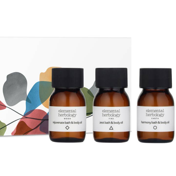 Ensemble d'huiles de bain Elemental Experience (5 x 1,0 fl.oz) pour la vente par Elemental Herbology