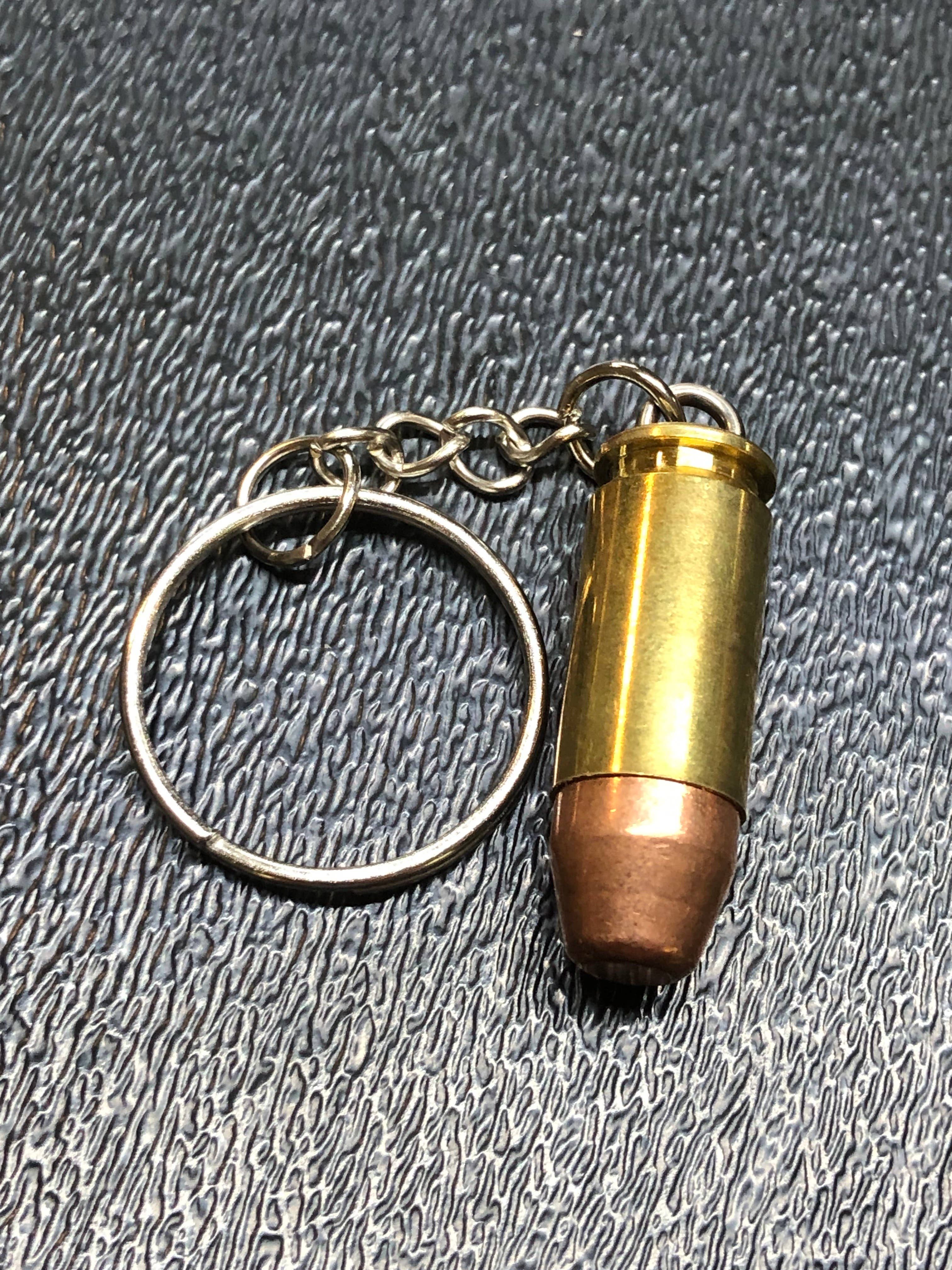 MB Designs – wholesale Keychain – Unisex – Real .40 Cal FMJ Bullet Keychain Gift. Unique!