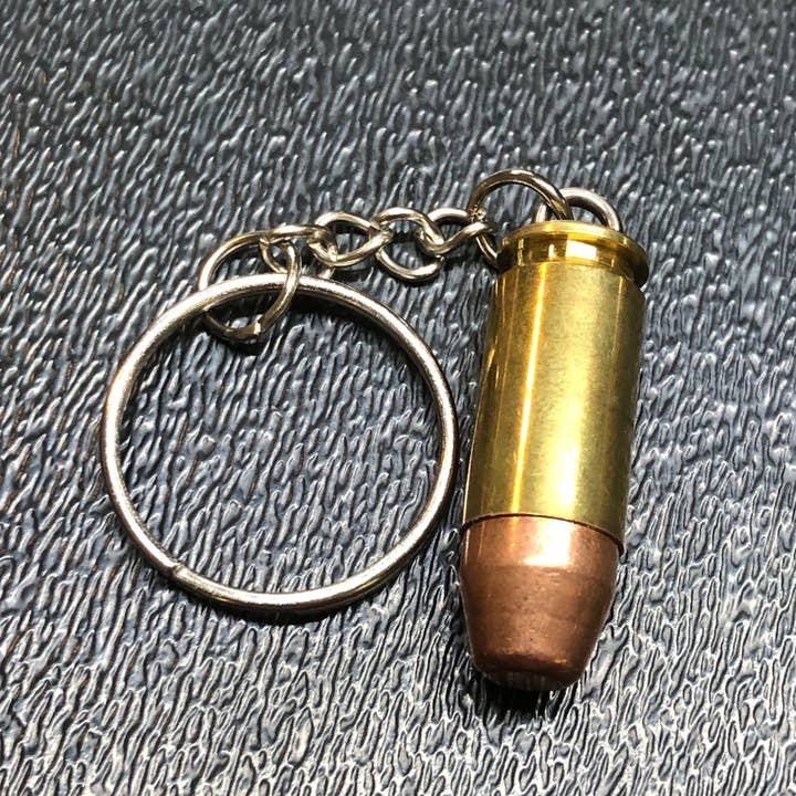 MB Designs - Wholesale Keychain - Unisex - Real .40 Cal FMJ Bullet Keychain Gift. Unique!