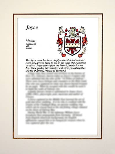 Joyce for wholesale by Family Histories