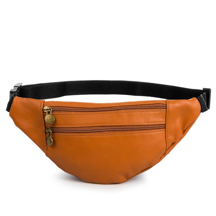 FIRENZE ARTEGIANI - Wholesale Belt Bag - Unisex - Clara Fashionable Unisex Fanny Pack. Genuine Sauvage Leather