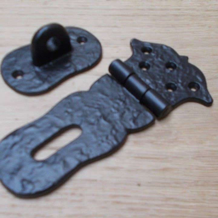 IronmongeryWorld – wholesale Knopp/Handtag – Hasp och häftklammer svart gjutjärn