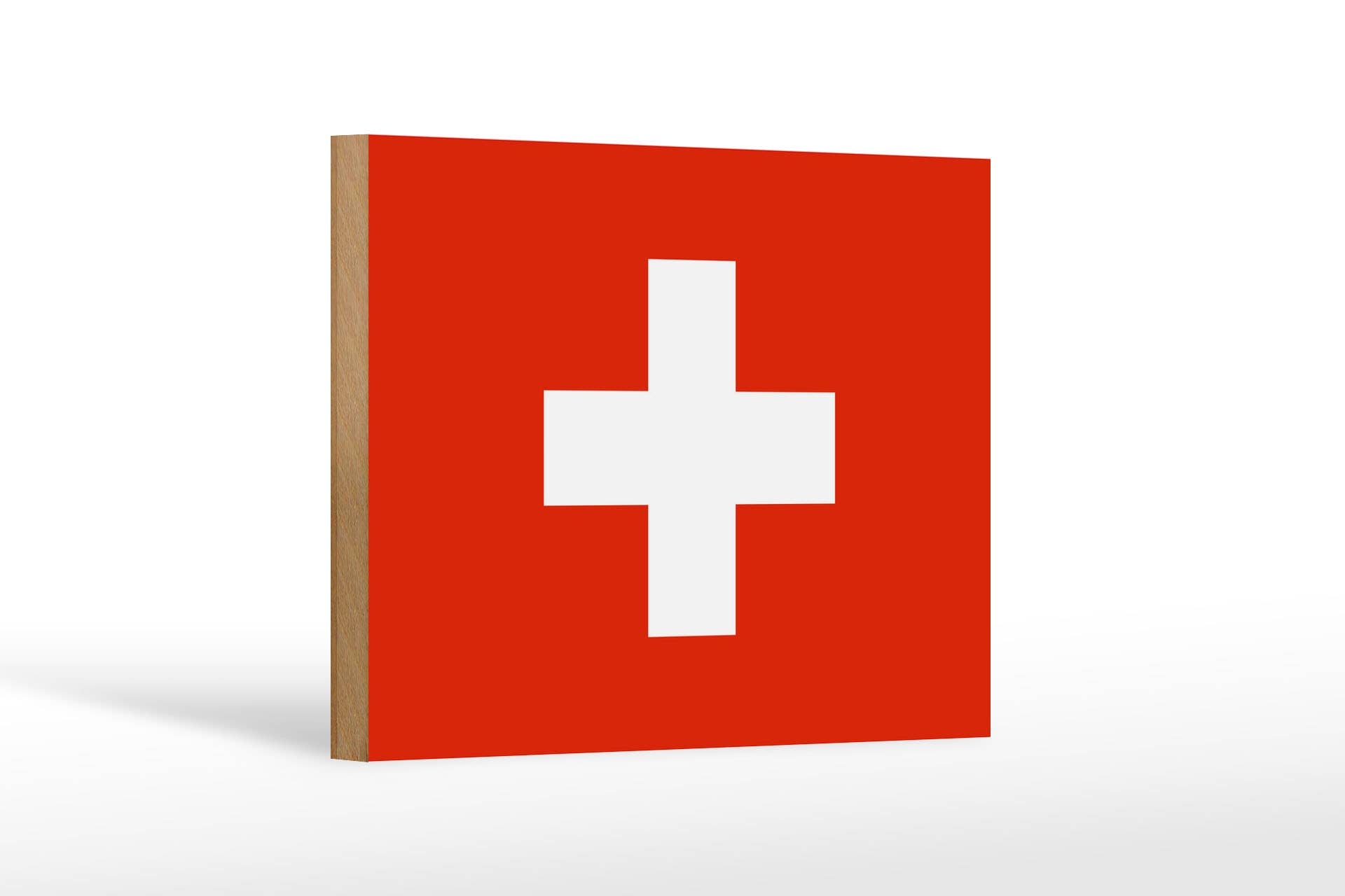 Femer - Wholesale Sign - Flag of Switzerland wooden sign 18x12cm