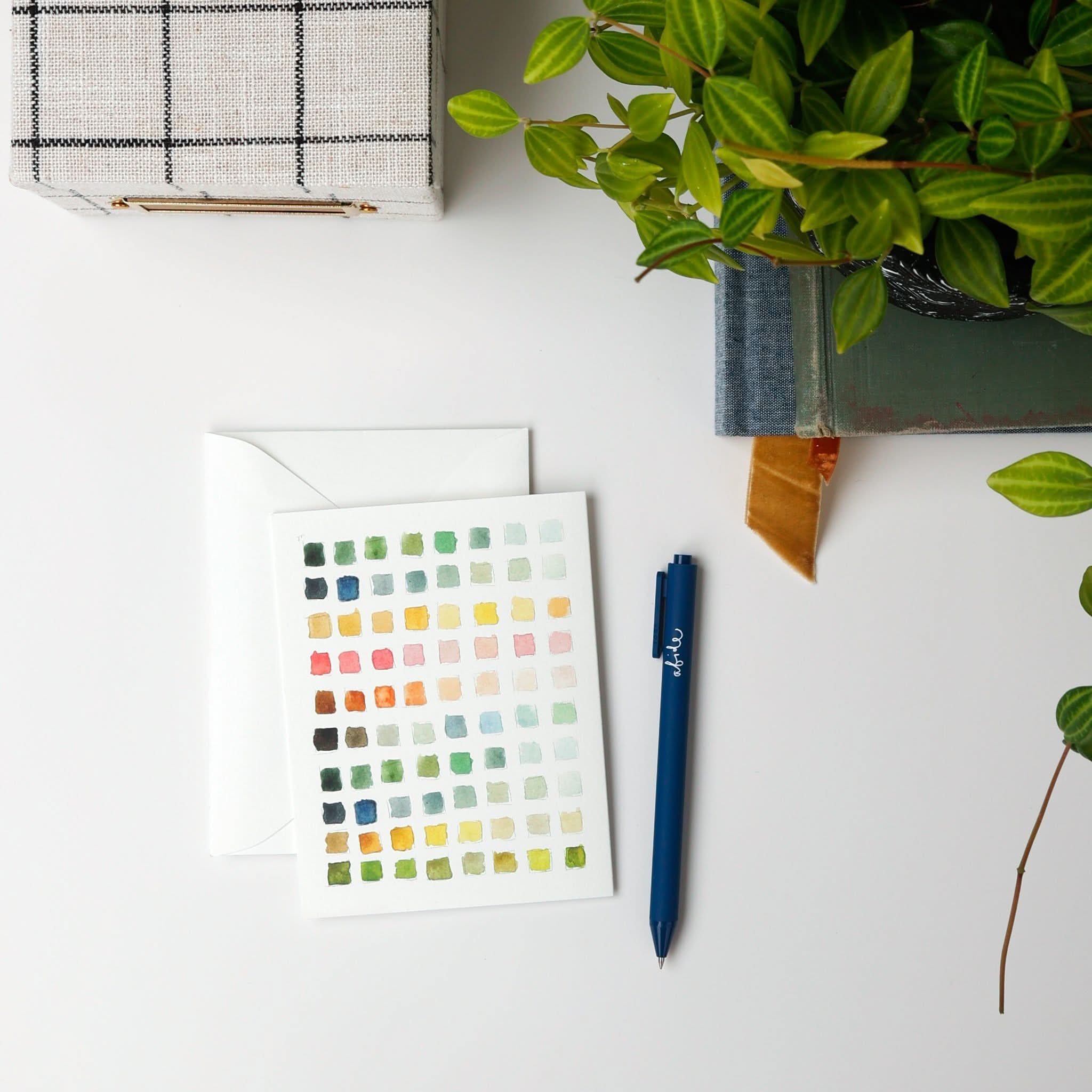emily lex studio - Wholesale Stationery/Notecard Set - paint swatch notecard1