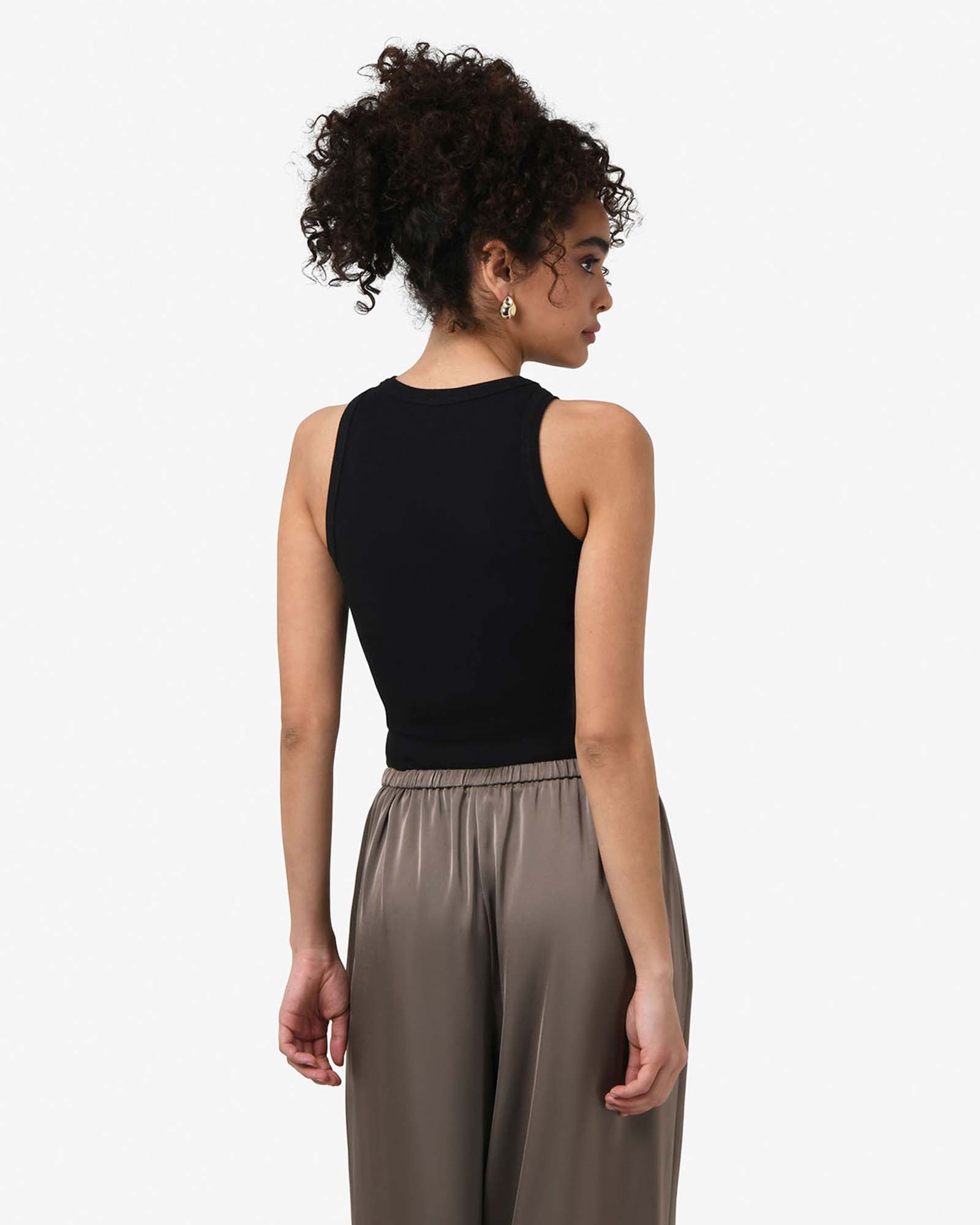 Forcast – wholesale T-shirt – women's – Forcast Women's Devon Cotton Blend Singlet4