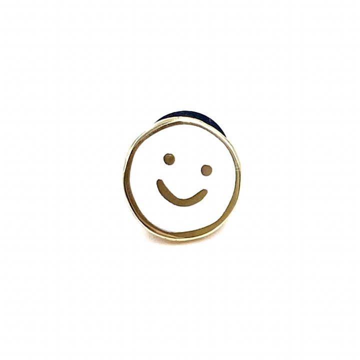 LES IMPRIMEUSES - Wholesale Brooch - Thank you pin - Smiley - End of school year special